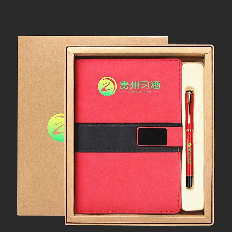Cross-border wholesale agent distribution notebook metal pen creative business gift set