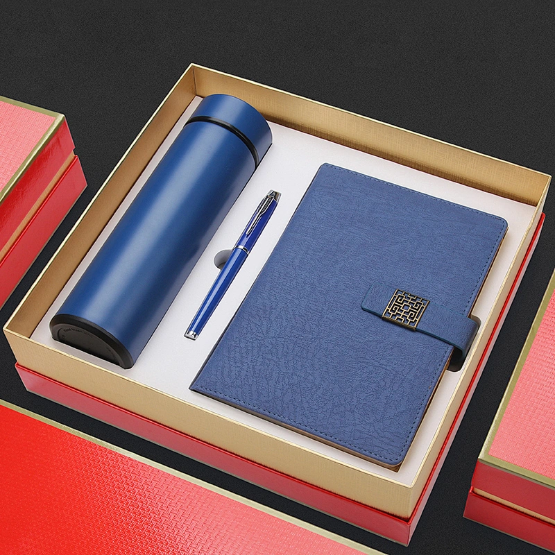 vacuum cup notebook metal pen creative promotional gift set cooperation business gift set distribution