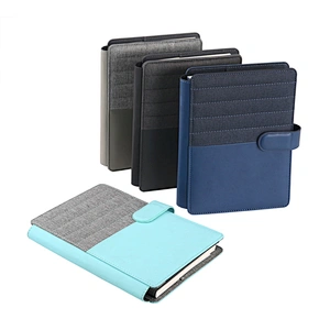 2019 New Hardcover Pu Leather Agenda USB And Power Bank notebook