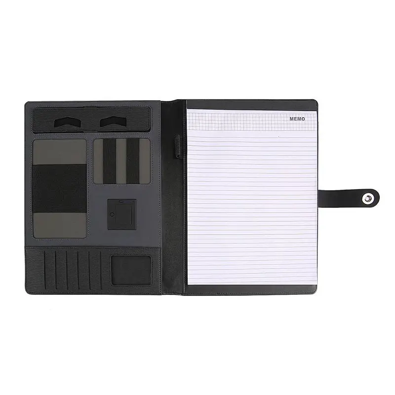 Custom Vip Office Corporate Business Notebook Gift Set With Power Bank