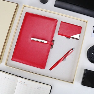Business Corporate Gift Set Notebook Pen Name Card Holder Set Men Gift Set