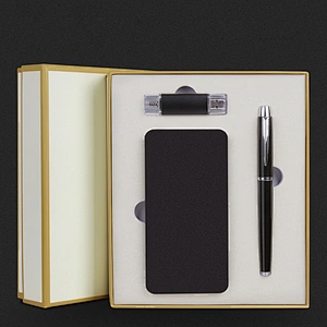 powerbank phone U disk metal pen set Advertising gift selection of a variety of styles suitable for wholesale distribution