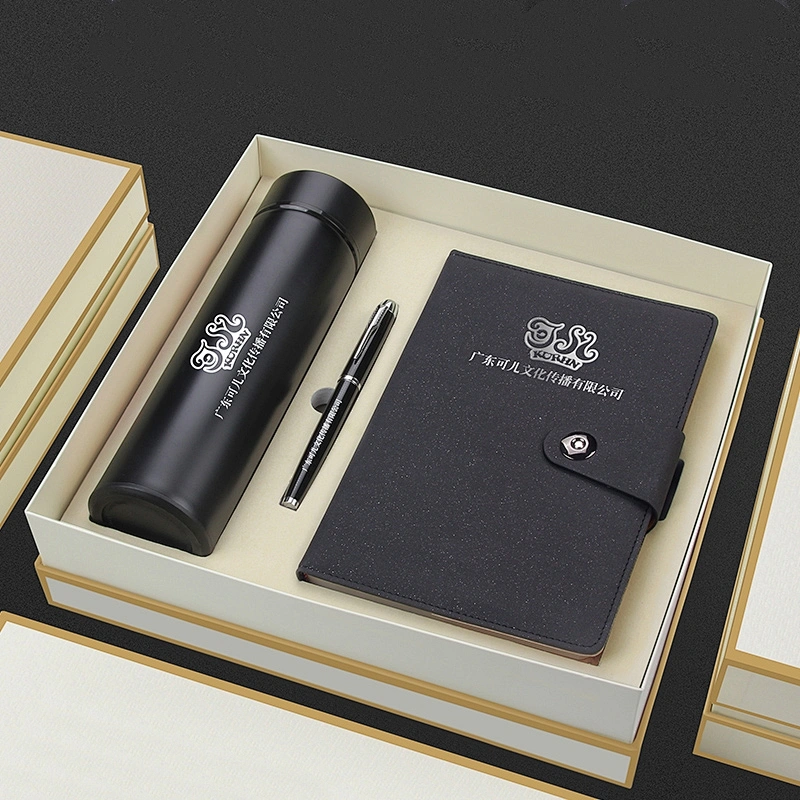 cooperation business gift set distribution 500ml flask bottle notepad metal pen business gift china supplier