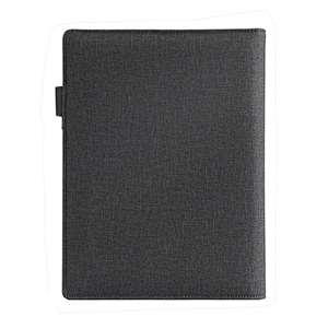 custom printing business gift set power bank pu leather diary notebook