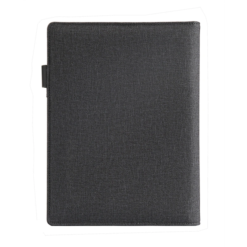 custom printing business gift set power bank pu leather diary notebook
