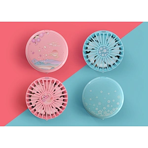 Makeup mirror small fan