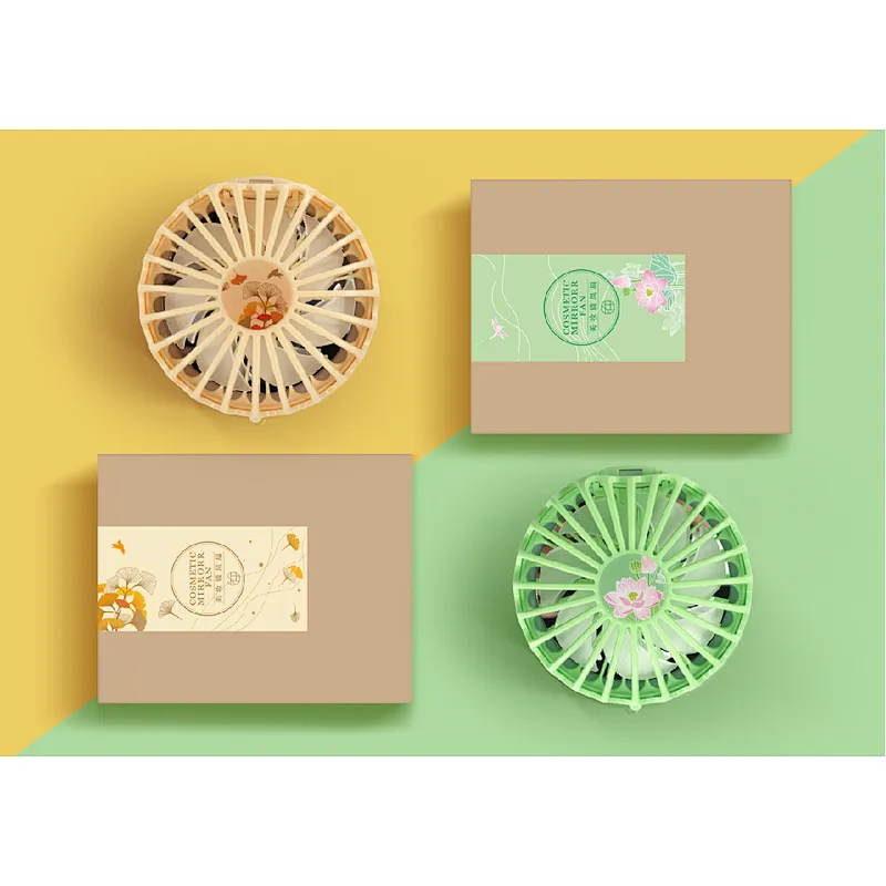 Makeup mirror small fan