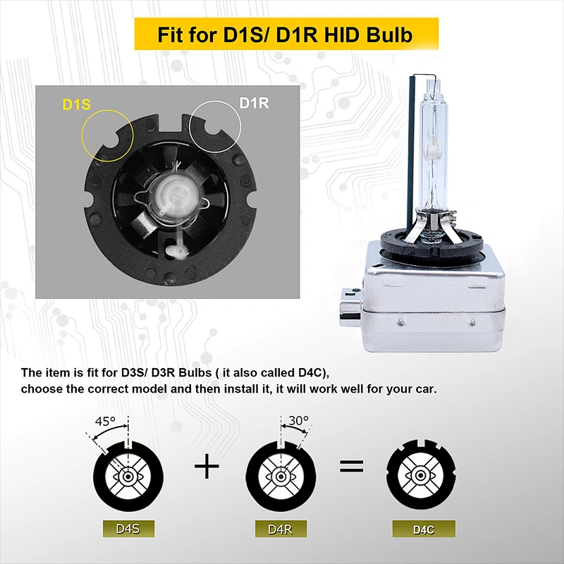D1S 3000k hid replacement bulbs with D2S D2R D4S D2H 35w xenon headlight conversion kit 12V high intensity headlights