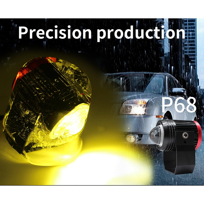 Lightechauto  5D Car Logo Light H4 50w  LED Work Light with auto LED Strip Light