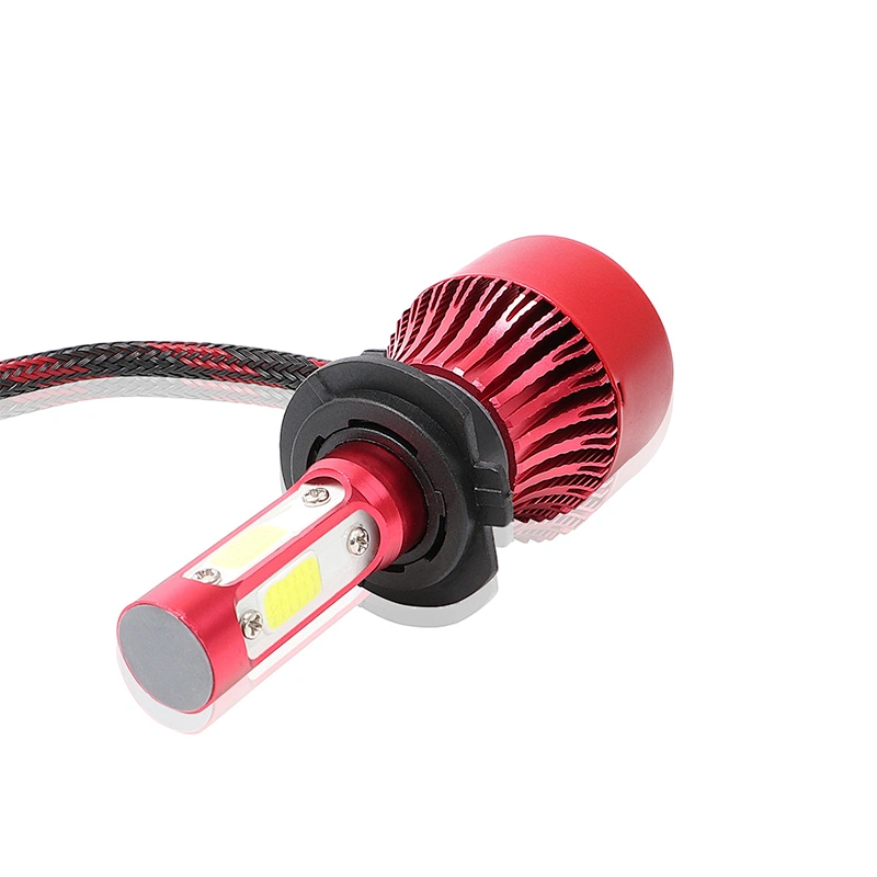 Car Headlights H1 H7 H11 4sides LED Lights S2 LED Offorad Headlights with Fan For Auto