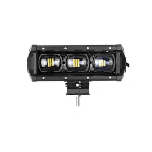 High Power Car 6D Strip Light Off road Modified Roof Top Bumper Spotlight 30W 60W 180W Single Row LED Light Bar