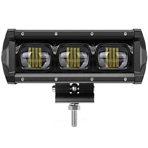 Auto Car Work Lamp 6D Single Row 60w 90w 180w 240w 120w Led Light Bar With Big Lens