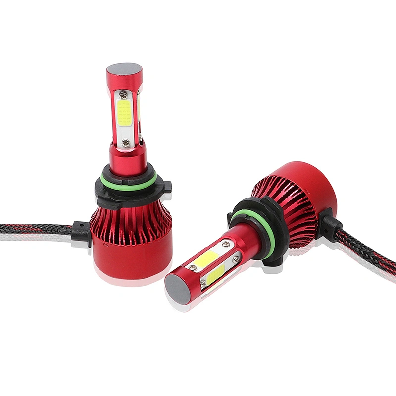 4sides COB Chips Led Bulbs H7 H4 9007 Led Light Headlamp For Car