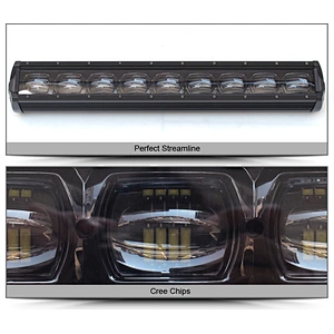 Auto Car Work Lamp 6D Single Row 60w 90w 180w 240w 120w Led Light Bar With Big Lens