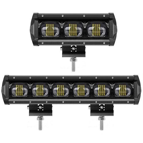 Auto Car Work Lamp 6D Single Row 60w 90w 180w 240w 120w Led Light Bar With Big Lens