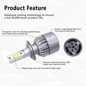 X3 C6 S1 S2 LED headlight with led auto light H1 H3 H4 H7 H11 H16 9006 9005 9007