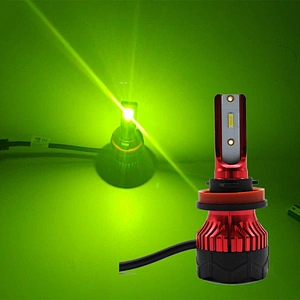 Auto Lighting System K5 High Power 60w Lemon Yellow Color H1 H3 H7 H9 H13 H4 H7 9005 9006 Led Headlight With Fan