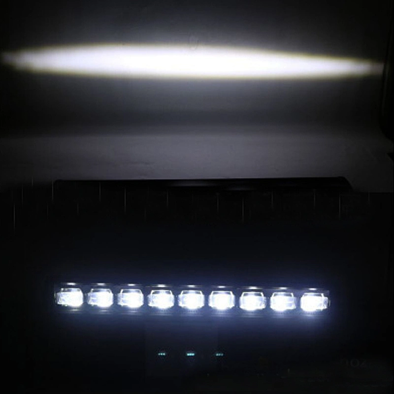 High Power Car 6D Strip Light Off road Modified Roof Top Bumper Spotlight 30W 60W 180W Single Row LED Light Bar