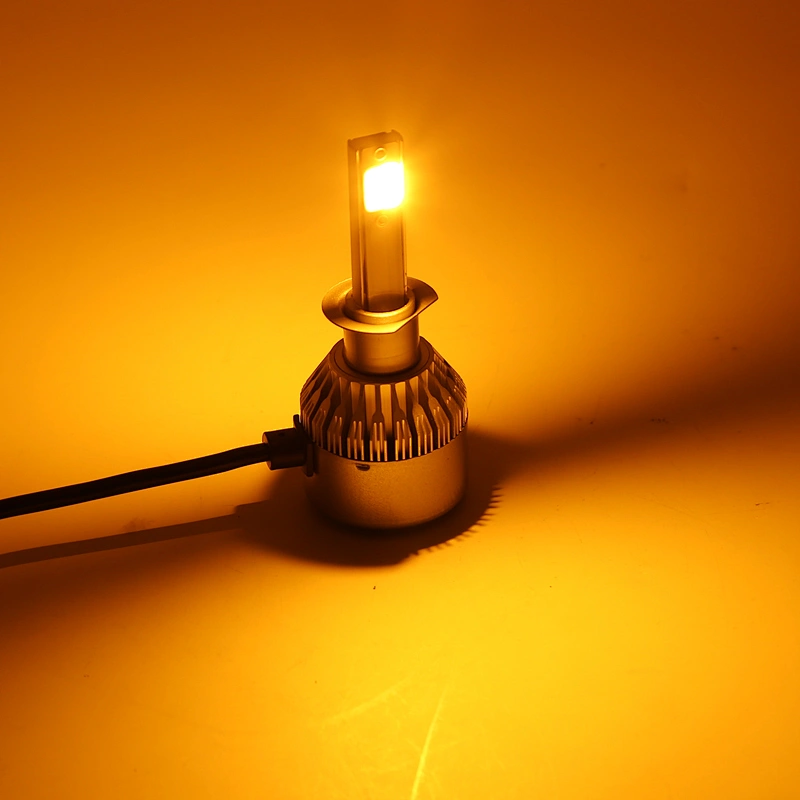12V 36W White Yellow dual Color Headlight H4 hi lo LED Bulb