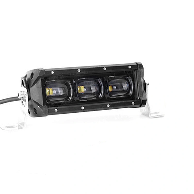 High Power Car 6D Strip Light Off road Modified Roof Top Bumper Spotlight 30W 60W 180W Single Row LED Light Bar