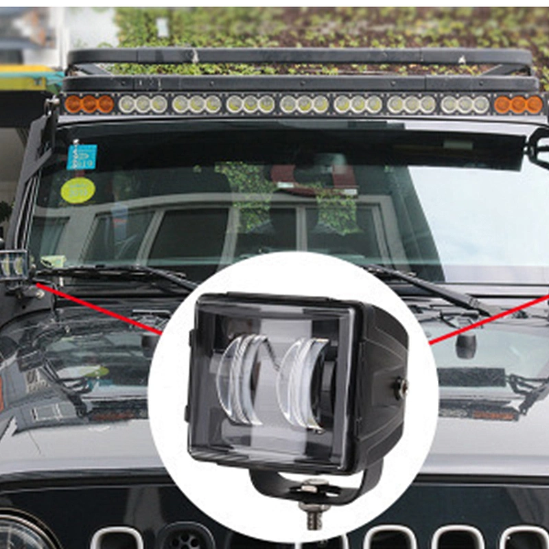 4X4 Car Led Square spotlight 20W Led Work Light For Ttruck Front Bumper
