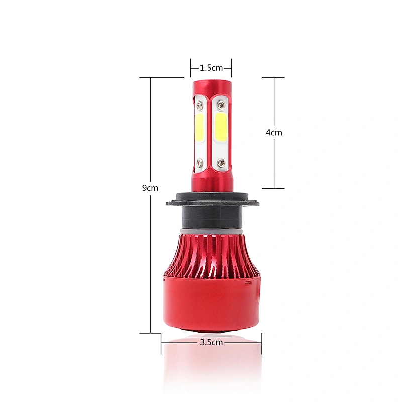 4sides Led H4 Headlights H1 H3 H7 H11 9005 9006 9012 9007 H13 6000k Car Light Bulbs