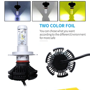 Lightechauto  car x3 csp dual led headlights bulb h1