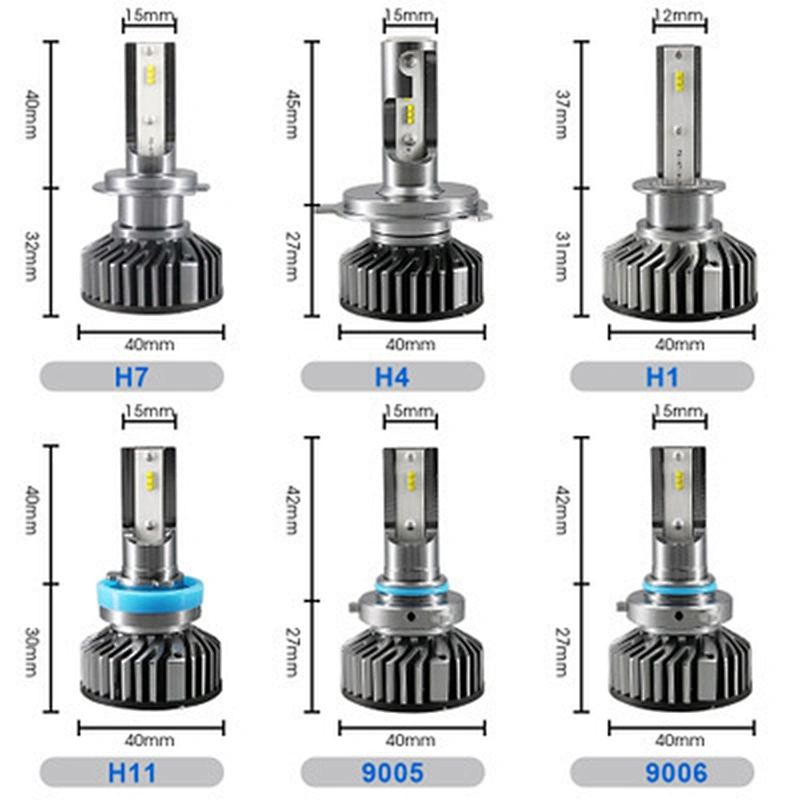 Auto Spare Parts Bulb DOB LED Headlight H1 H11 H13 9006 F2 Canbus H4 LED Car H7 9005 LED Headlight Bulb
