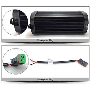 Auto Car Work Lamp 6D Single Row 60w 90w 180w 240w 120w Led Light Bar With Big Lens