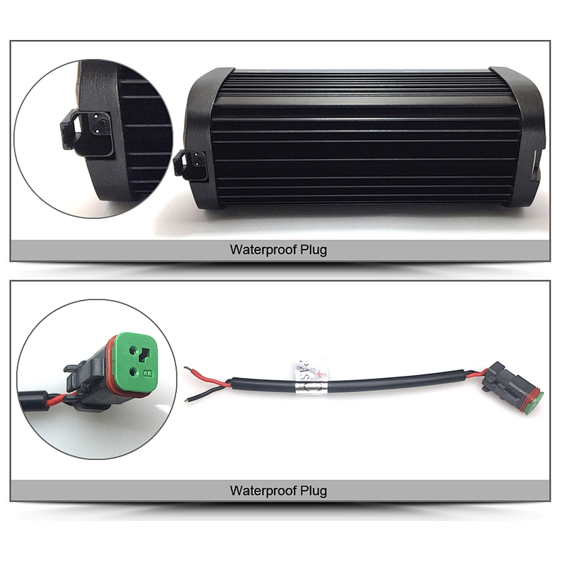 Auto Car Work Lamp 6D Single Row 60w 90w 180w 240w 120w Led Light Bar With Big Lens