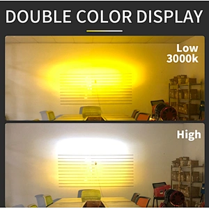 Lightechauto  5D Car Logo Light H4 50w  LED Work Light with auto LED Strip Light