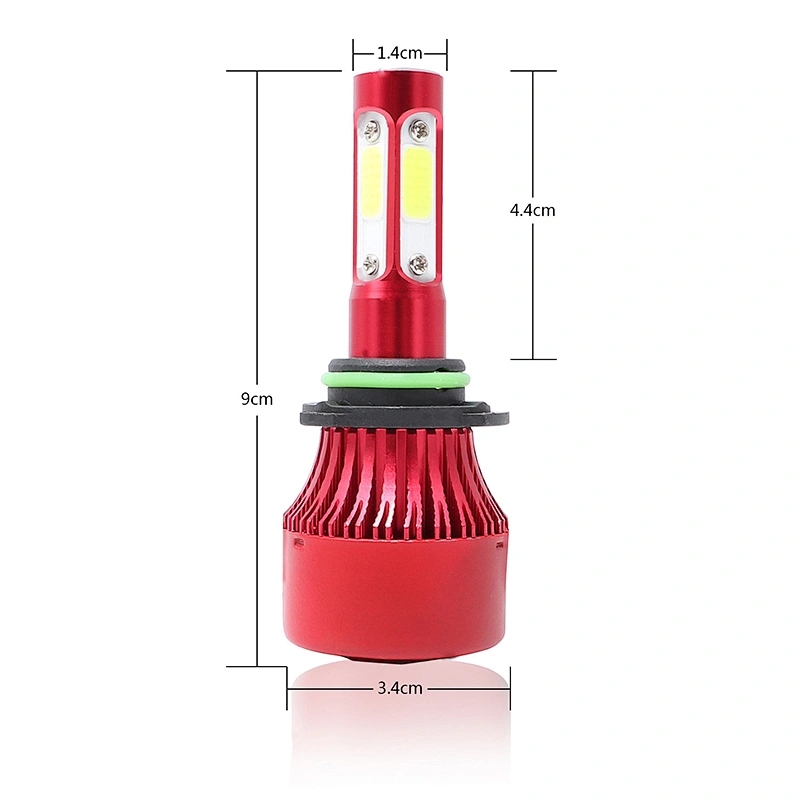 Car Headlights H1 H7 H11 4sides LED Lights S2 LED Offorad Headlights with Fan For Auto