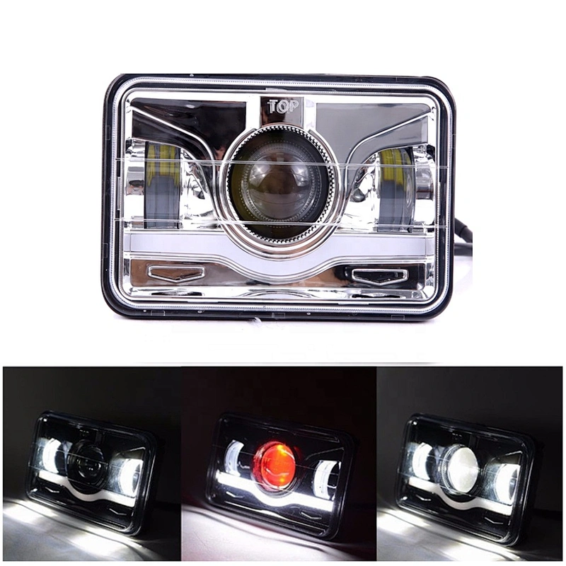 Wholesale 4X6 5inch 45W Luces LED Work Lights with DRL High Low beam for 12V 24V Trucks