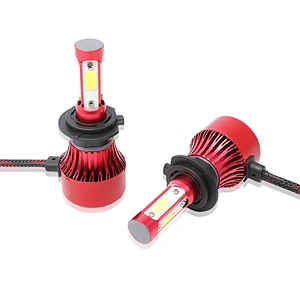 S2 Car LED 72W 4800lm 6500k H11 H4 H7 Light 4side X7 Led Headlights