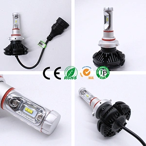 Lightechauto car led headlamp h7 h1 h3 9005 9006 x3