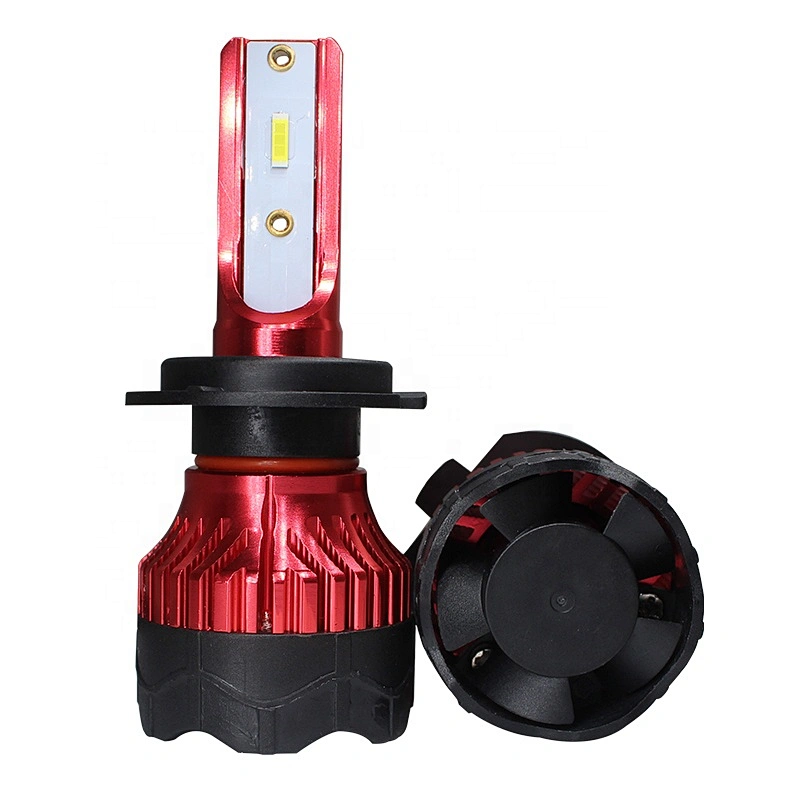 Auto Car Light h7 Super Bright Cooling Fan Perfect Cutline K5 H1 H3 H7 HB3 HB4 H11 led headlights H7 LED H4