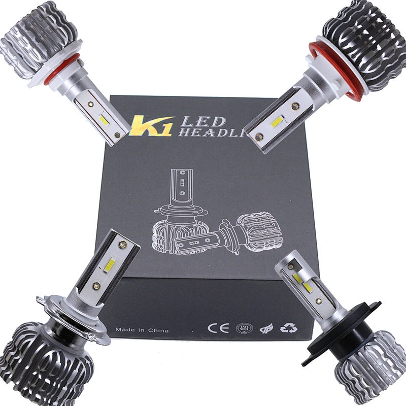 K1 Car LED Head lamp H1 H3 H4 H7 H11 Moto Led Headlight With Mini Body For Car And Motorcycle
