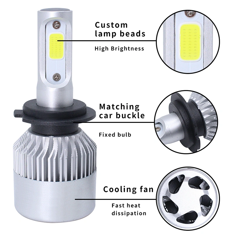 Lightechauto s2 led headlight csp H4 with auto lamp h7 h1 h3 h11 5202 light