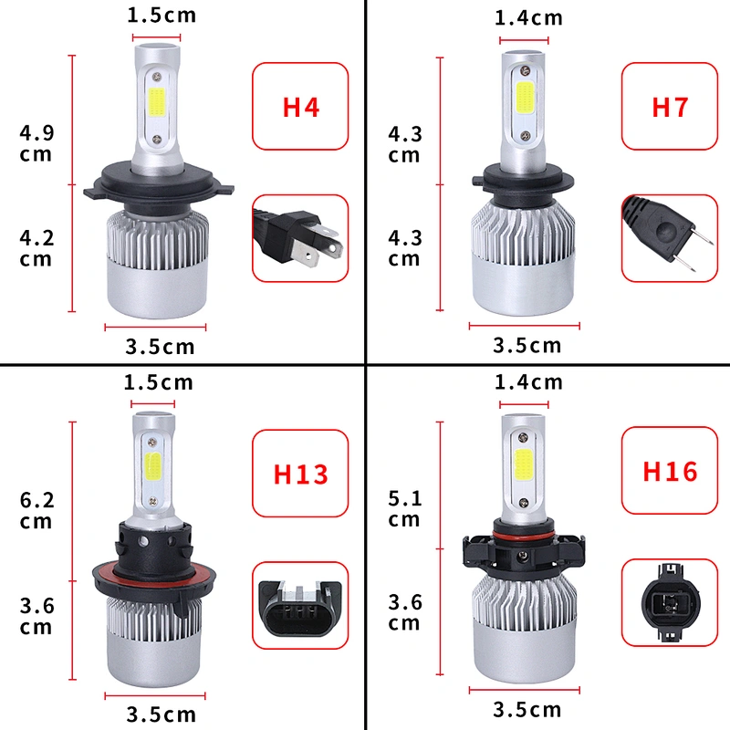 Lightechauto s2 led headlight csp H4 with auto lamp h7 h1 h3 h11 5202 light