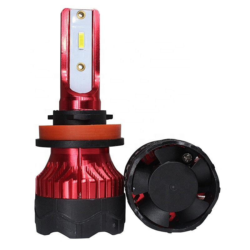 Auto Car Light h7 Super Bright Cooling Fan Perfect Cutline K5 H1 H3 H7 HB3 HB4 H11 led headlights H7 LED H4