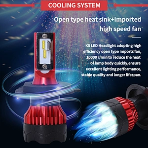 Lightechauto K5 S1 X3 auto led headlight bulb h1 led