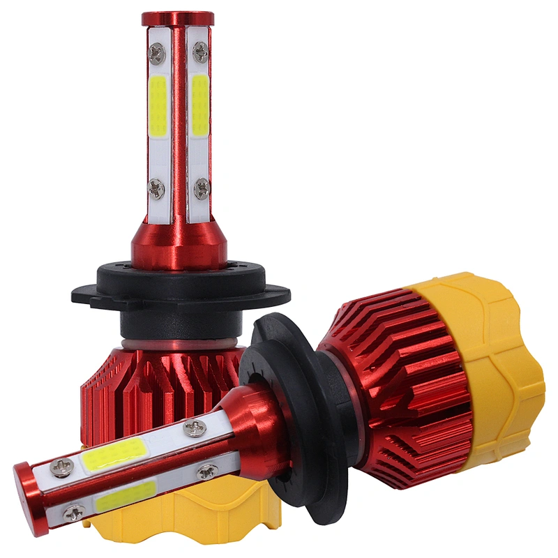 k7 H11 9005 9006 Bulbs 4 side LED Headlight H7 LED Auto Car Lights