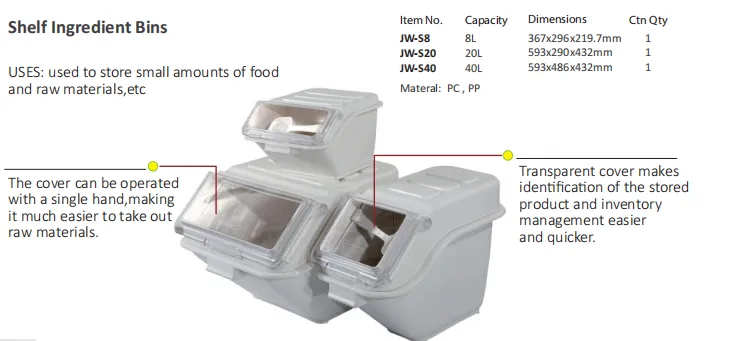 Shelf Ingredient Bins