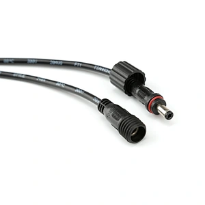 2pin IP68 thread locking waterproof connector M14 DC power connector
