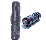 2-14poles M19 coupling, screw lock, male female waterproof connector