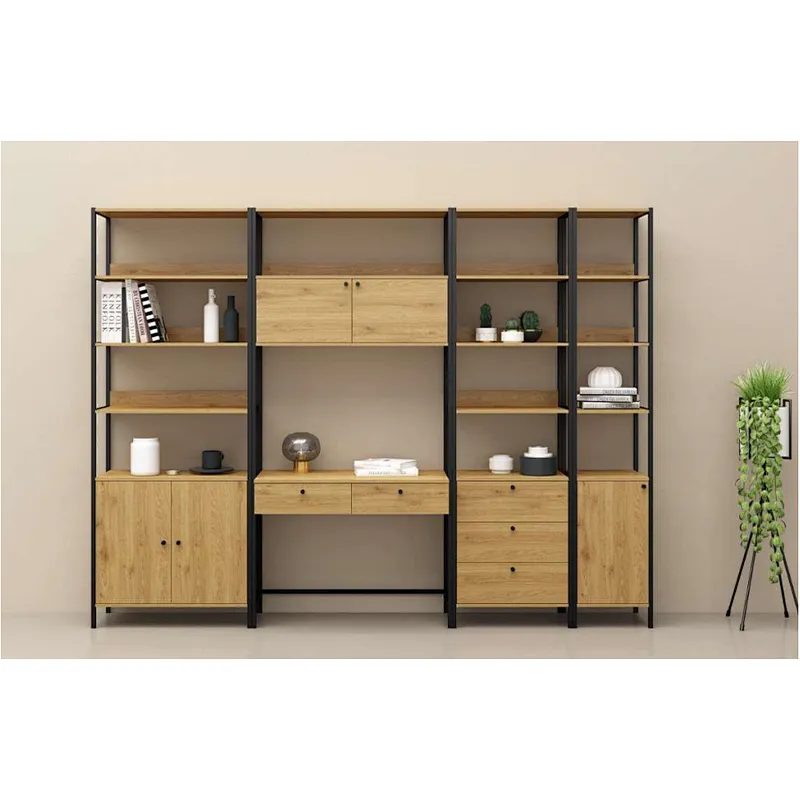 Bookshelf with one door