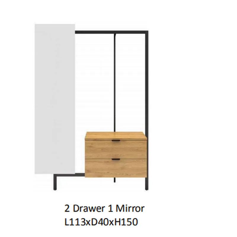 2 Drawer 1 Mirror