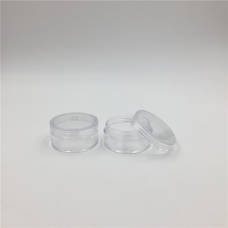 10g PS Plastic Cosmetic Sample Cream Jar with Lids
