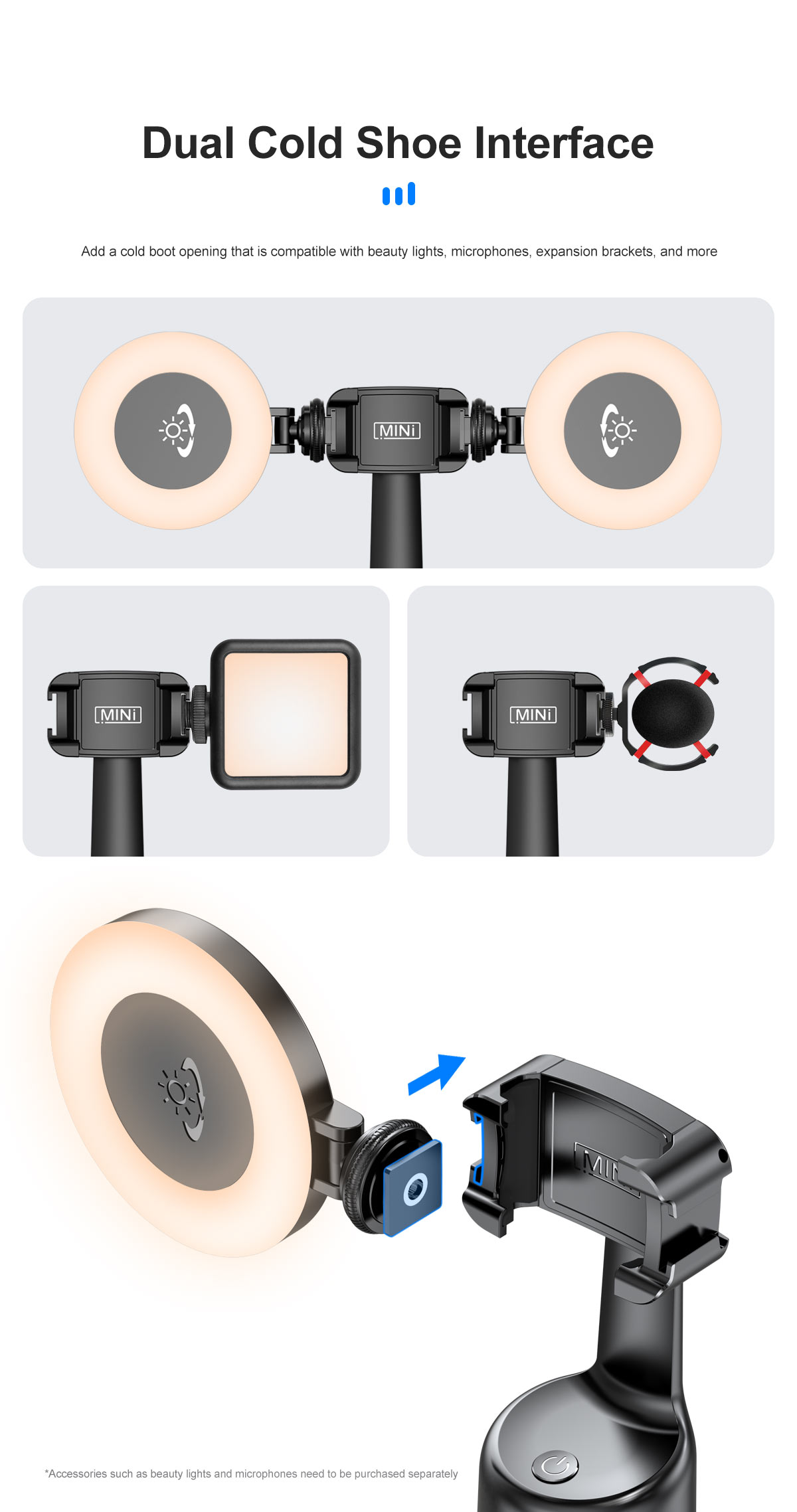 Dual cold shoe interface