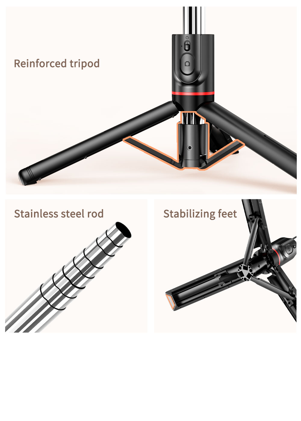 reinforced tripod